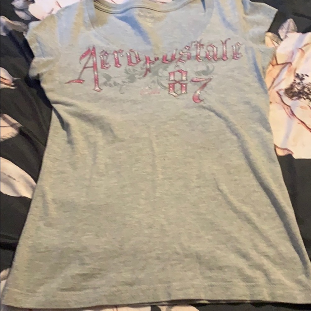 Aeropostale pink/grey shirt size medium